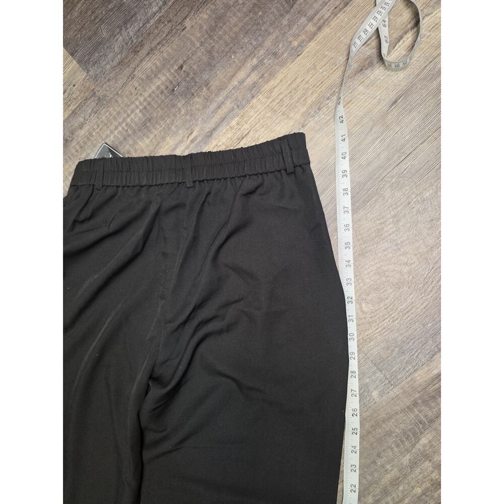 ZAFUL Pants Womens Size L Black Wide Leg Elastic Waist Side Pockets NWT - Picture 9 of 10
